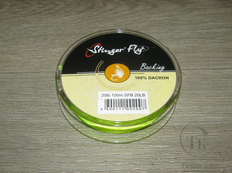 Бекинг Backing 20 lb 100 m 100% Dacron Chartreuse Stinger Fly