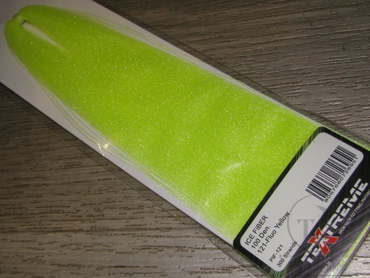 Синтетическое волокно для стримеров Ice Fiber 100 Den Fl. Yellow TEXTREME