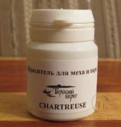 Краситель для меха и пера Жёлто-Зеленый / Chartreuse