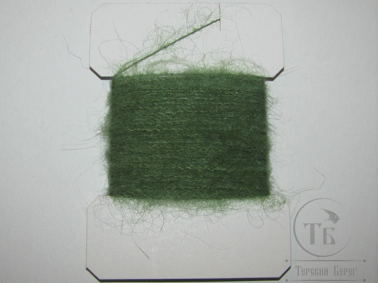 Шерстяная пряжа Mohair Dub Sm. Olive 10 m.