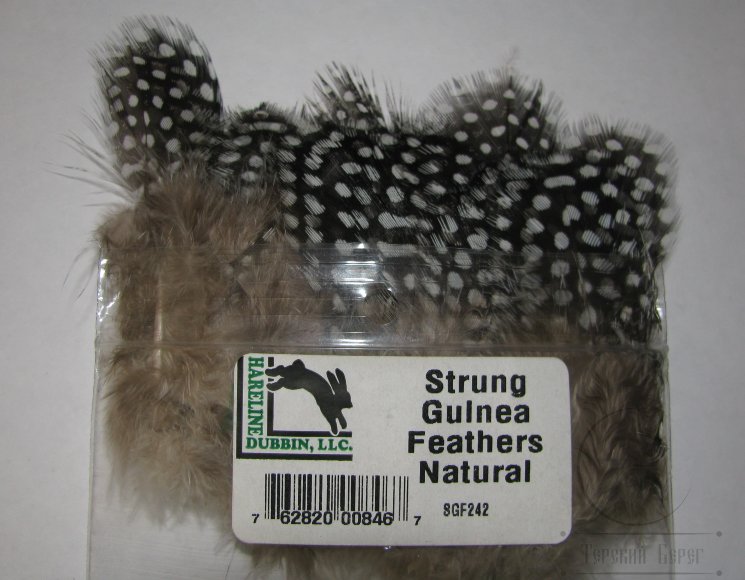 Перья цесарки Strong Guinea Feathers Natural Hareline