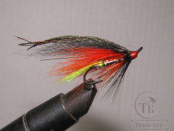 Муха лососёвая на двойнике ( 6 ) Scandi Willie Gunn FOHCHT DL71 Black № 6