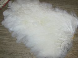 Седло курицы белое  Soft Hackle Hen Saddle Patches White Wapsi