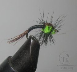 Муха нимфа Lt ( 11 ) Pheasant tail Scud Fl. Chart. nymph № 12