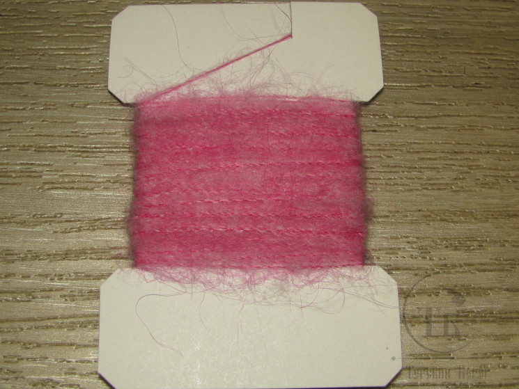 Шерстяная пряжа Mohair Dub Sm. Pink 10 m.