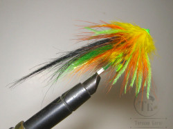 Муха лососёвая Turbo Pl. FF ( 4 ) Greenhighlander T 8,0 mm. 11 sm.