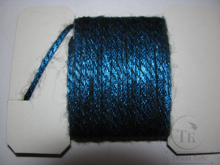 Плоская шерстяная тесьма Body Wool Braid Br. King Fish Blue ( 3 метра )