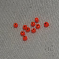 Вольфрамовый шарик с круглым отверстием D 2,4 Fl. Orange (10 шт)