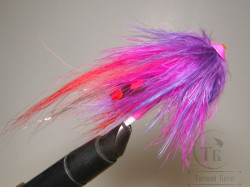 Муха лососёвая Turbo Pl. FF ( 5 ) Red Malvina T 8,0 mm. 9 sm.