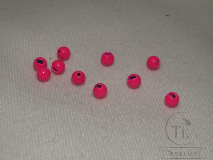 вольфрамовый шарик с прорезью D 3,8 fl pink  (10 шт)