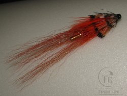  Лососёвая муха Shrimp Англ. крыло ( 12 ) медь 1,25 дюйма D 2,6 Shrimp Classic Fl Hot Orange