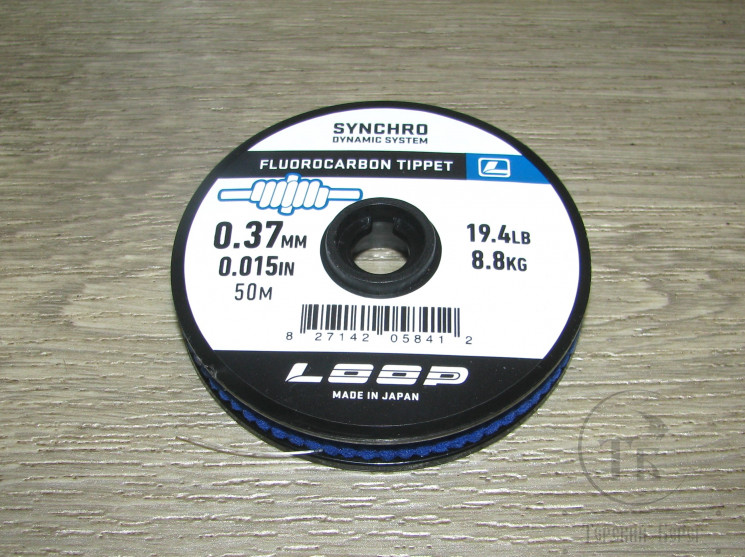 Поводковый материал Loop Tippet  Fluorocarbon Synchro 19.4 LB / 8.8 кг, 0.370 mm, 50 m Loop