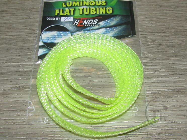 Светонакопительная плоская трубочка для тел мальков Luminous Flat Tubing №99 Fl. Yellow Hends