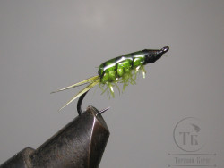 Муха нимфа Biot ( 40 ) EPO Biot nymph Olive крючок Stim. № 14