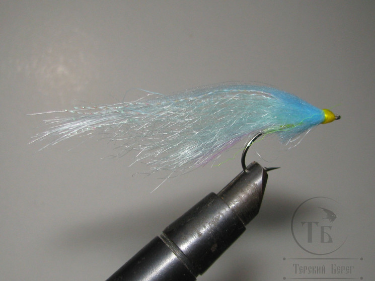 Муха стример фосфор ( 14 ) Blue Minnow Sea KH № 2