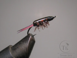 Муха нимфа Biot ( 41 ) EPO Biot nymph Claret крючок Stim. № 14
