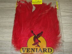 Перо петуха Strong Schlappen Red / Scarlet Veniard