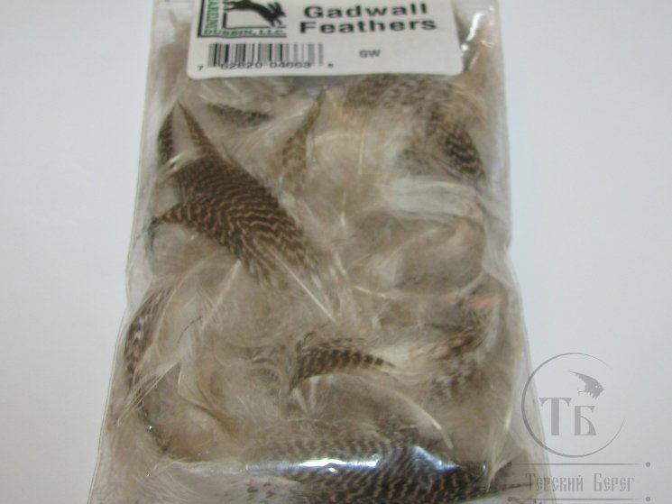 Перья селезня серой утки Gadwall Feathers Hareline