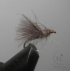 Муха CDC ( 6 ) Caddis Grey / Olive № 14
