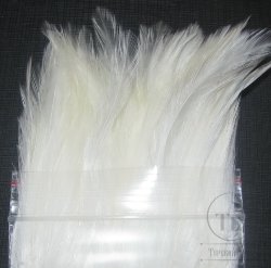 Перо скальпа петуха Белое (пнл) \ Strong neck hackle White Терский Берег