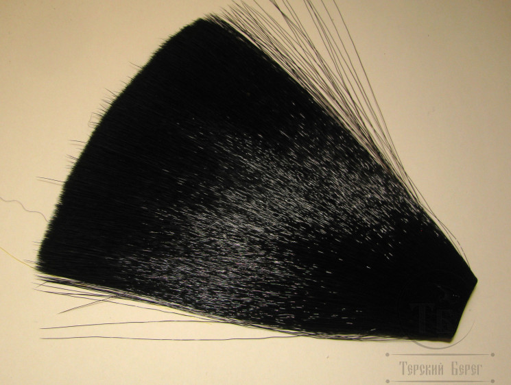 Cинтетическое конусное волокно Faux Bucktail ( хвост оленя ) Black