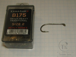 Крючки Kamasan B 175 Trout Heavy Traditional № 2 (25 шт.)