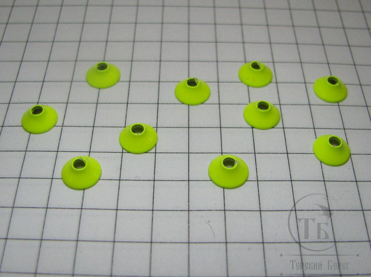 Турбо диск 6,0 х 2,0 мм 10 шт Brass Fl. Chartreuse Терский Берег 