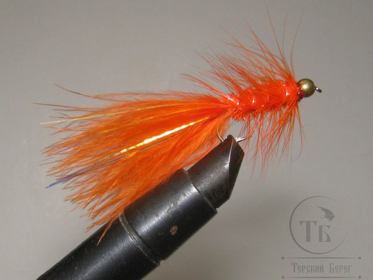Муха Woolly Bugger Orange / Оранжевый № 8