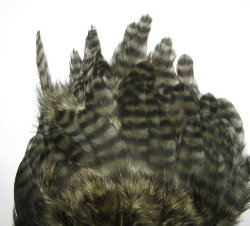 Куриное перо Hen feathers гризли dk. olive