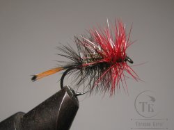 Муха Палмер PLM ( 06 ) Black Red FT # 10