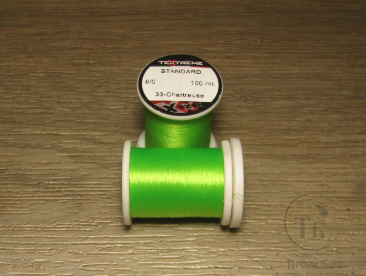 Монтажная нить Standard 6/0 100 m Fl. Chartreuse Textreme