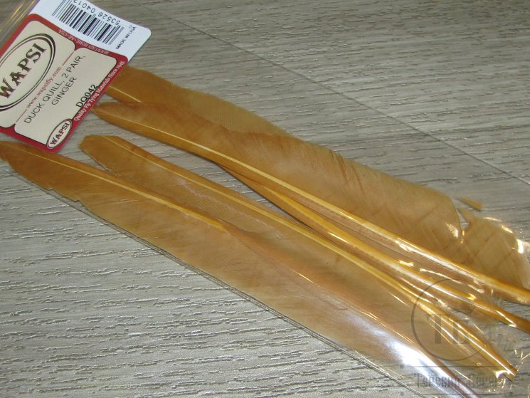 Маховое перо утки Duck Quills Ginger Wapsi
