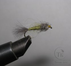 Муха CDC ( 15 ) Nymph Olive / Grey  № 10