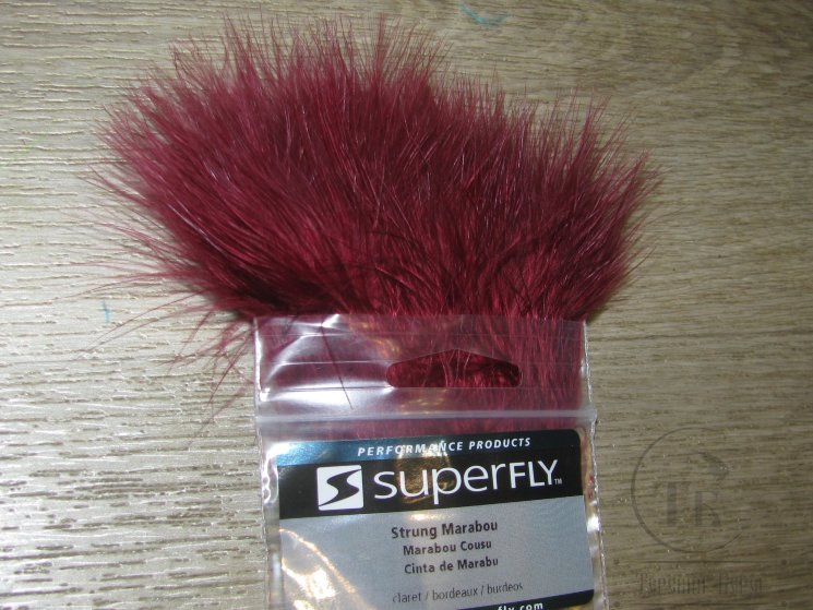 Мягкие пуховые перья Marabou Strung Claret Super Fly