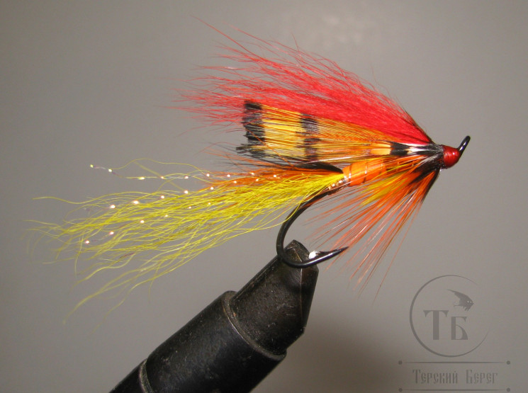 Лососёвая муха Shrimp ( 20 ) Varzuga Shrimp Partridge Salar Black № 5 