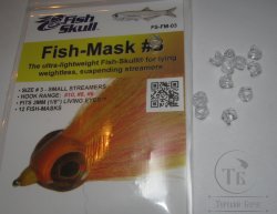 FISH SKULL Прозрачная головка для стримера FISH MASK # 3 (крючки №№ 10-8-6) 12 штук
