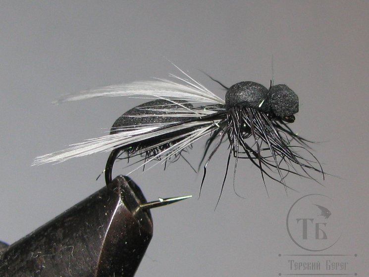 Муха муравей Ant ( 35 ) Black Foam Kumho Dry № 12