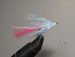 Муха стример фосфор ( 21 ) Blue Pink SM Minnow Sea KH № 4
