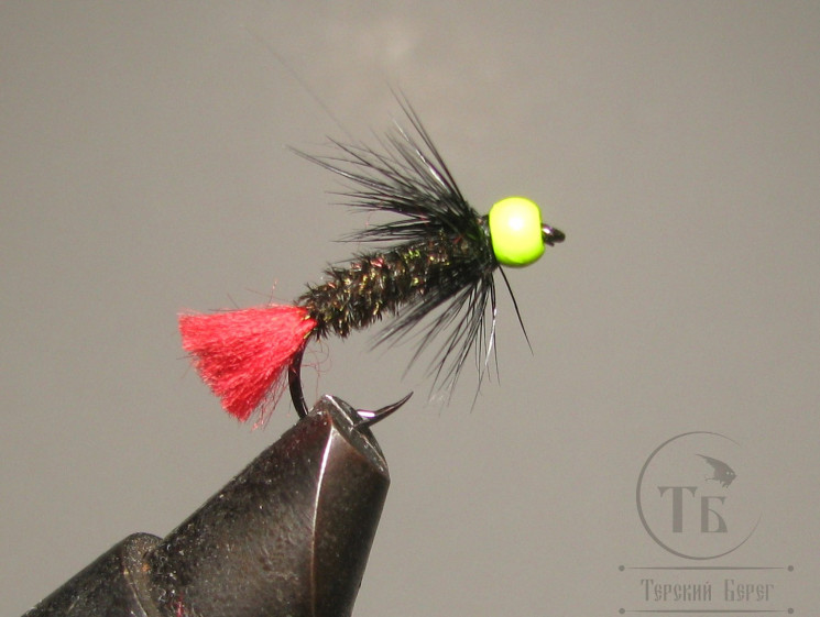 Муха Red Tag ( 6 ) Fl Chartreuse Head Black № 10