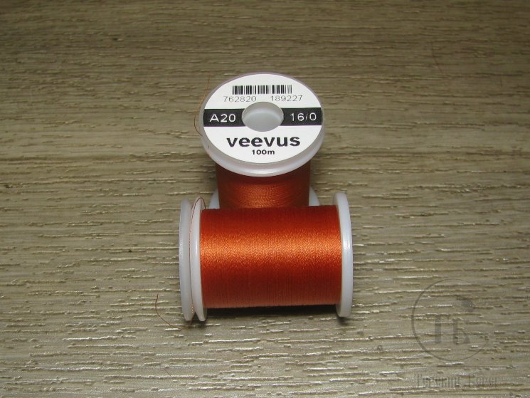 Монтажная нить Veevus 16/0  100 m Rust