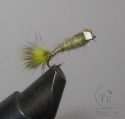 Муха нимфа Lt ( 34 ) Gr. Chickabou Olive nymph № 12 