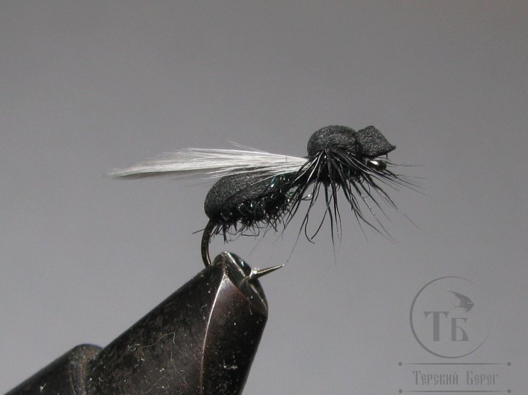 Муха муравей Ant ( 36 ) Black Foam Kumho Dry № 14