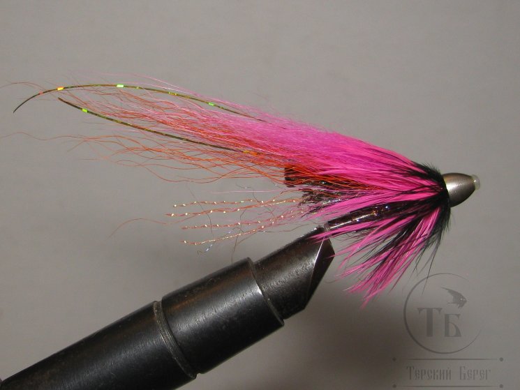  Муха лососёвая "Dragonfly Heavy" ( 11 ) Shrimp Pink Dragonfly