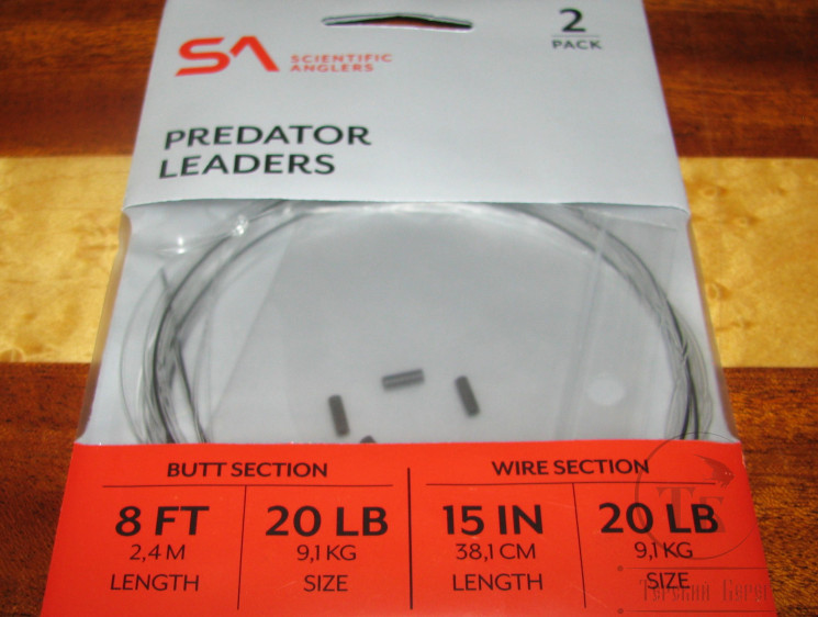 Щучий подлесок Predator Leader 8FT 20Lb 9.1Kg ( 2 шт ) Scientific Anglers