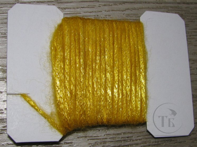 Плоская шерстяная тесьма Body Wool Braid Br. Yellow ( 3 метра )