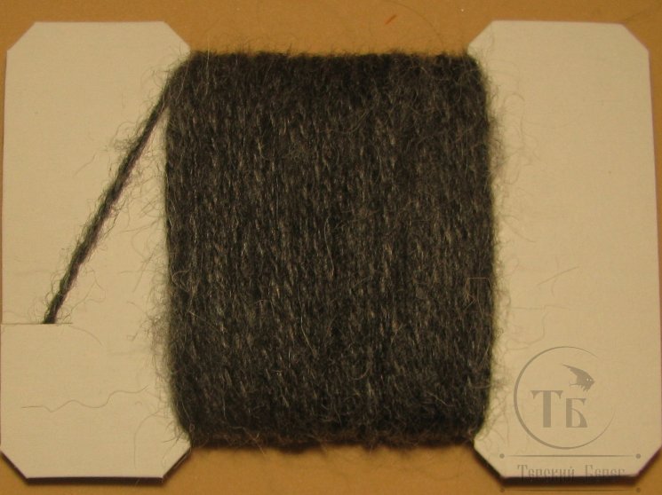 Шерстяная пряжа Goat Yarn Nymph Md 2 ply Dk Grey 10 м.