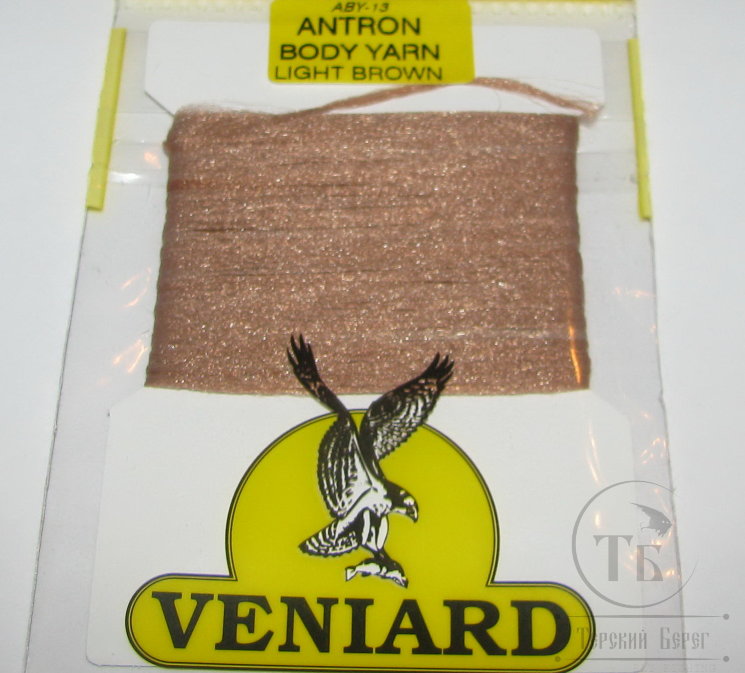 Волокно антрон Antron yarn Lt. Brown Veniard