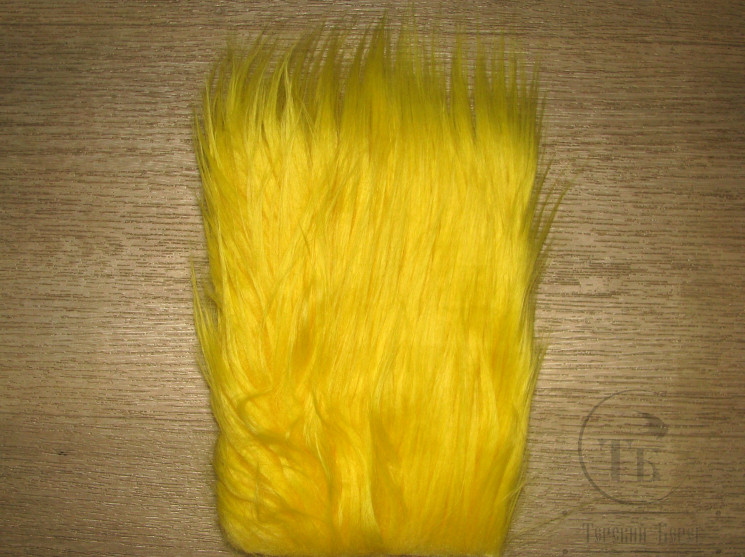 Искусственный мех / Craft Fur Bright Yellow (7-9 cm)