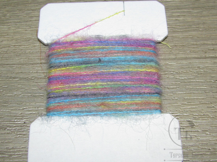 Шерстяная пряжа Mohair Dub Sm. Rainbow 10 m.
