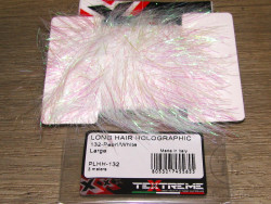 Синель Long Hair Holographic Large Pearl / White 3 meters Textreme